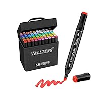  Marte Vanci Triangle Shape Washable Coloring Pens Felt Tip for  Kids Coloring Book Doodling Graffiti Easy to Clean Bright Color Pen With  Carrying Case,Can Write 450M Per Pen (48 Colors) 