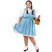 Rubie's womens Wizard of Oz Dorothy Dress Adult Sized Costumes, Blue/White, One Size US