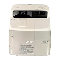 Epson PowerLite 460 3LCD Projector H343A 3000 ANSI HD 1080i Ultra-short Throw, Bundle HDMi-adapter, Power Cord, Remote Control