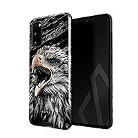BURGA Phone Case Compatible with Samsung Galaxy S20 FE - Hybrid 2-Layer Hard Shell + Silicone Protective Case -Bird of JOVE Savage Wild Eagle - Scratch-Resistant Shockproof Cover