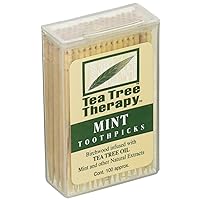 Tea Tree Therapy Mint Toothpicks 100 Ct (Pack of 1)