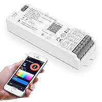 LM052 ZigBee 3.0 LED Strip Controller RGB CCT RGBW 5in1 Dimmable Compatible with Smart Life APP/Alexa Echo/Google Assistant Home/Siri, DC12-24V Lights Controller（Require ZigBee Hub）