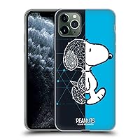 Head Case Designs Officially Licensed Peanuts Snoopy Geometric Halfs and Laughs Soft Gel Case Compatible with Apple iPhone 11 Pro Max