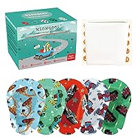 Adhesive Eye Patches for Kids with Lazy Eye, 90+9 Bonus Patches,Adhesive Bandages for Amblyopia 5 Fun Boys Designs (Regular Size)