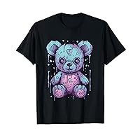 Creepy Teddy Bear Pastel Goth Stuffed Toy Menhera Anime T-Shirt