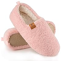 Women Cozy Faux Curly Fur House Memory foam Slippers Ladies Fuzzy Closed Back Indoor Bedroom Shoes