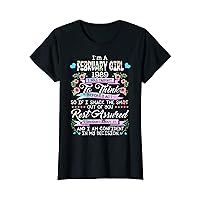 Awesome Since 1989 34th Birthday I'm a February Girl 1989 T-Shirt
