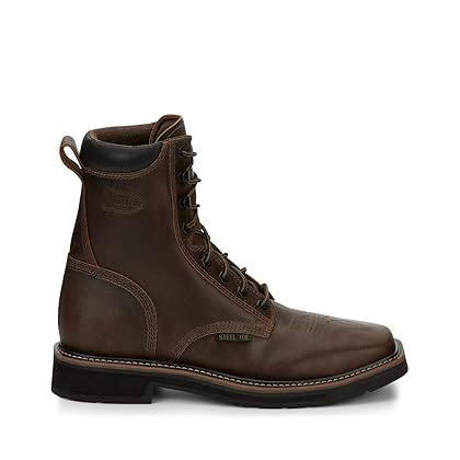 Justin Men's Pulley Lace-Up Work Boot Steel Toe - Se682