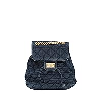 Denim Backpack Casual Style Lightweight (Dark Blue)