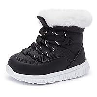 BMCiTYBM Girls Boys Snow Boots Warm Winter Fur Lined Baby Shoes (Infant/Toddler/Little Kid)