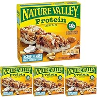 Nature Valley Chewy Granola Bar, Protein, Coconut Almond, 5 Bars, 7.1 OZ (Pack of 4)