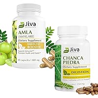 Amla Supplement - 60 Vegan Capsules, and Chanca Piedra Supplement, Immune Booster, Support for Kidney, Gallbladder & Normal Liver