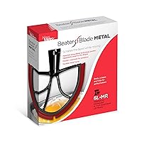 New Metro Design 6L-MR Beater Blade METAL, works w/most KitchenAid 6, 7 and 8 Quart Bowl-Lift Stand Mixers, Red