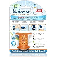 TubShroom Tub Hair Catcher Protector, Fits 1.5