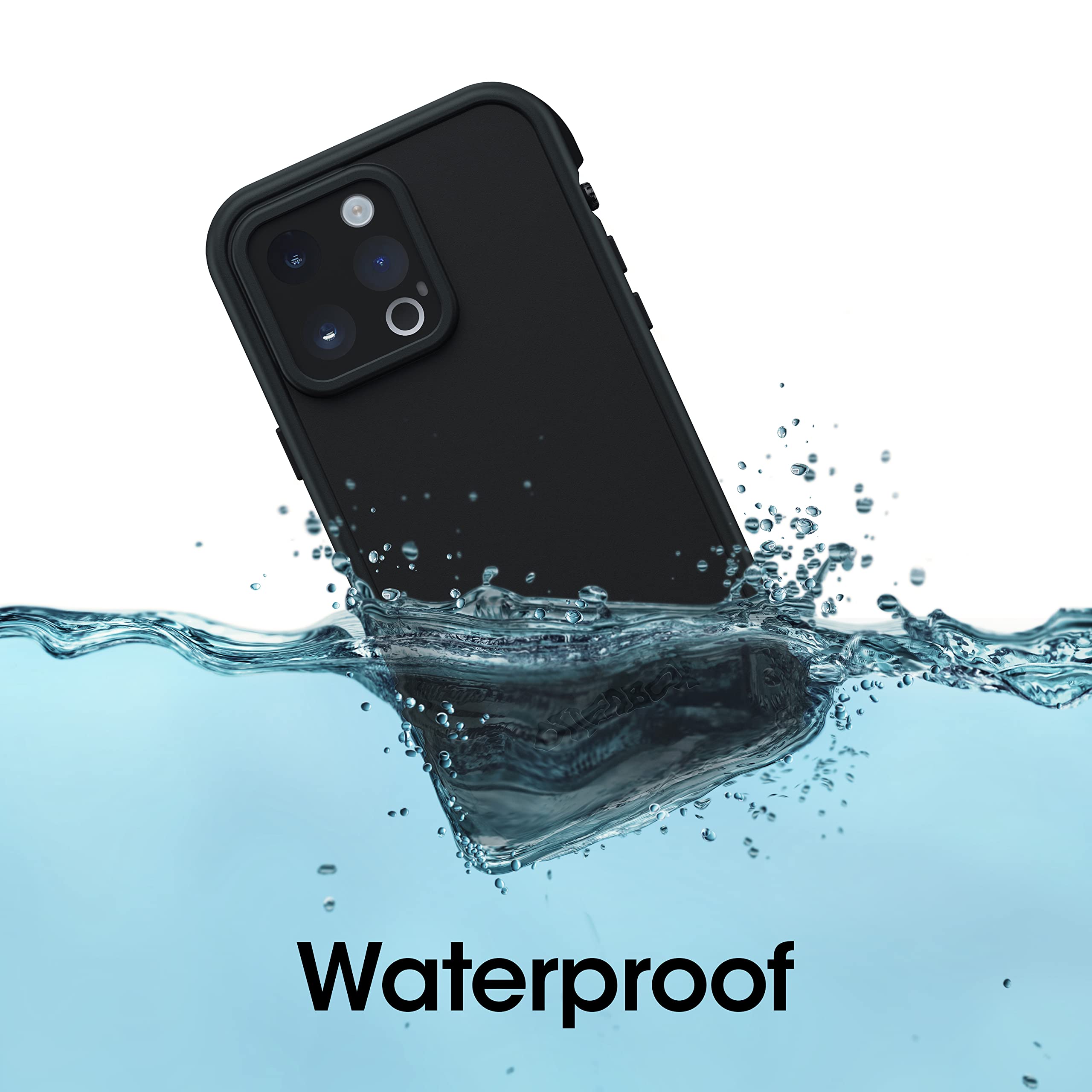 OtterBox FRE Series Waterproof Case with MagSafe (Designed by LifeProof) for iPhone 14 Pro Max (ONLY) - Black