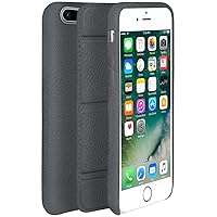 UDUO2G7PPL08 Premium Leather Cell Phone Case for iPhone 8 Plus/ 7 Plus - Smoke Up Grey