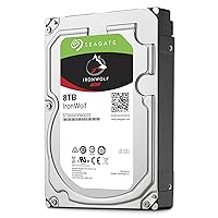Seagate IronWolf 8Tb NAS Internal Hard Drive HDD – 3.5 Inch SATA 6GB/S 7200 RPM 256MB Cache for Raid Network Attached Storage (ST8000VN0022),Silver