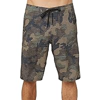 O'NEILL Men's 21 Inch Hyperfreak S-Seam Boardshorts - Quick Dry Swim Trunks for Men with Fabric and Pockets