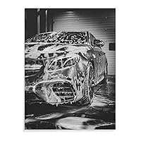 Posters Car Poster Modern Fashion Car Wash Poster Auto Repair Shop Poster Canvas Art Posters Painting Pictures Wall Art Prints Wall Decor for Bedroom Home Office Decor Party Gifts 16x20inch(40x51cm)
