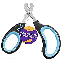 Pet Dog Nail Clipper - Clippers for Nails with Safety Guard - Claw Trimmers for Cat Dogs and Puppy - for Small Medium and Large Breeds - Extra Small - Blue/Black