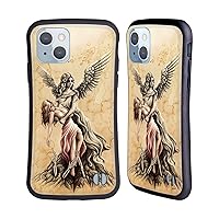 Head Case Designs Officially Licensed Sarah Richter Stone Angel Gothic Hybrid Case Compatible with Apple iPhone 14