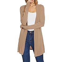 Spicy Sandia Women's Cardigans Open Front Long Sleeve Cardigan Sweaters Dressy Casual Trendy Lightweight
