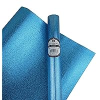 Best Creation Glitter Gift Wrap, 30 x 36-Inch, Sky Blue