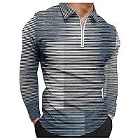 DuDubaby Mens Thermal Long Sleeve Shirt Lapel Long Sleeve Printed Casual Top Loose Sports Lapel Shirt