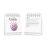THE DAILY MOOD Desktop Flipchart - 47 Moods - Helps Identify Emotions & Start Conversation - Fun & Functional Desk Accessories for home or office - Funny Gift for Coworkers - Office Gifts