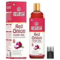 Red Onion Oil for Hair Regrowth Men and Women, Dry Damaged Hair & Growth - Oil Hair Care Natural Hair Growth Oil - Hair Treatment for Dry Damaged 3.38 Fl Oz