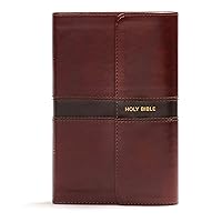 CSB Personal Size Bible, Saddle Brown LeatherTouch with Magnetic Flap CSB Personal Size Bible, Saddle Brown LeatherTouch with Magnetic Flap Imitation Leather