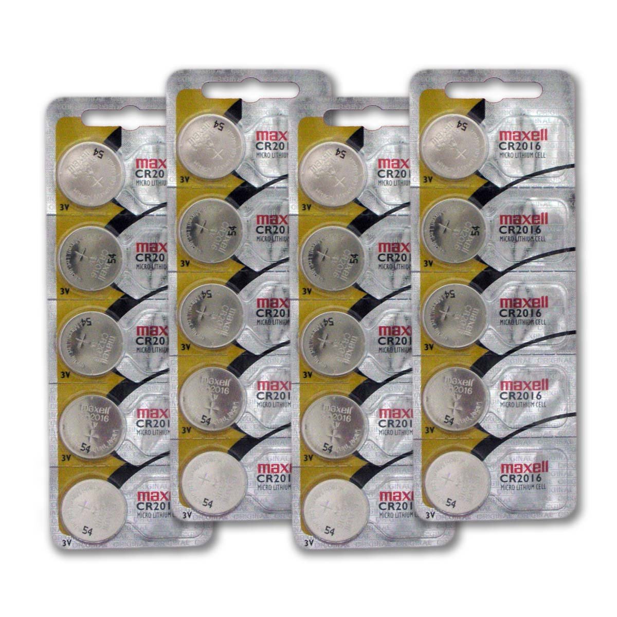 CR2016 3V Micro Lithium coin Cell Battery Maxell Original Hologram pack CR-2016 - 20 Pack