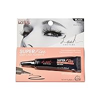 KISS Lash Couture, Lash Glue, Super Flex Oat Influed Strip Lash Adhesive, Black, Includes 1 Lash Adhesive, Long Lasting Wear, Can Be Used with Strip Lashes and Lash Clusters