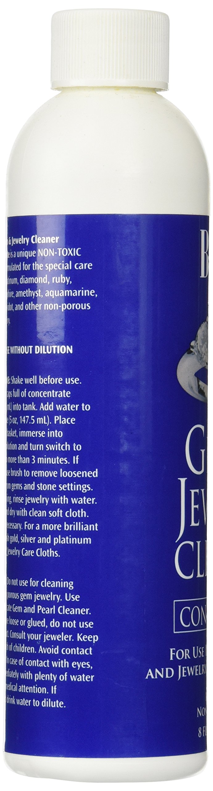 Blitz 653 Gem & Jewelry Non-Toxic Cleaner Concentrate for use in Cleaning Machines, 8 Ounces, 2-Pack