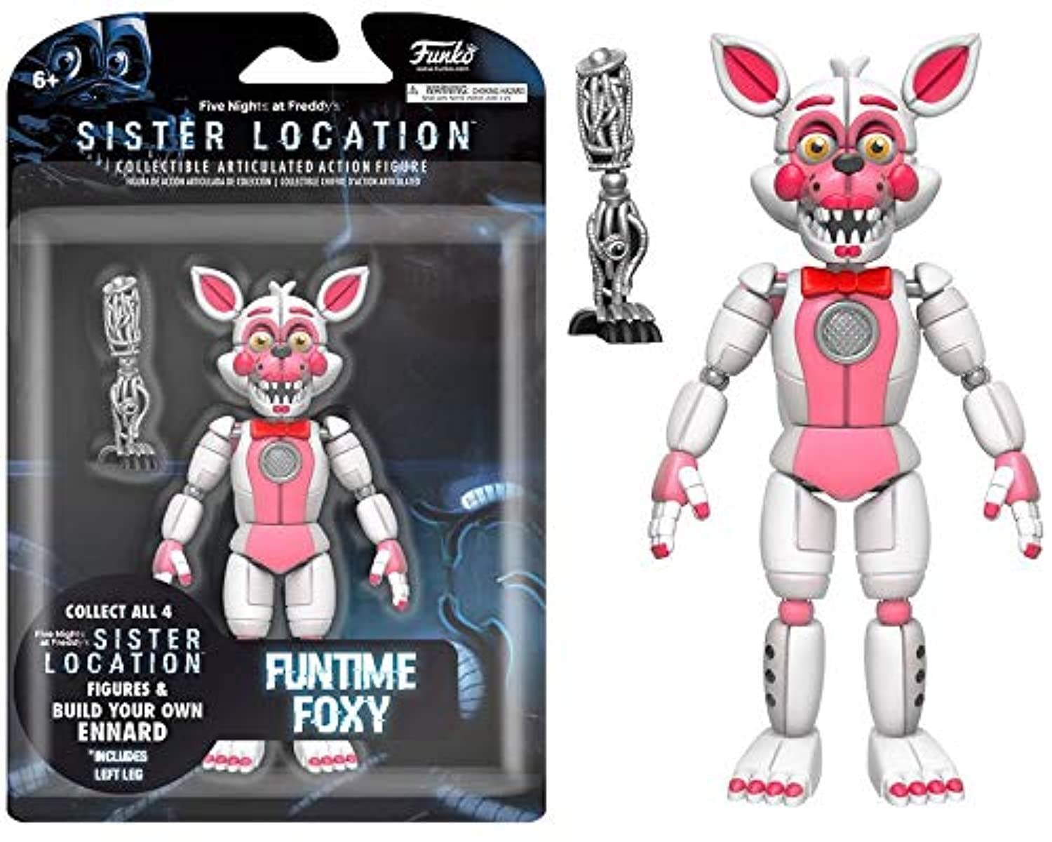 Funko Five Nights at Freddy's Funtime Foxy Articulated Action Figure, 5