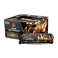 Ultraflame 3-Hour Firelogs, Long Burning Firelog For Campfire, Fireplace, Fire Pit, Indoor&Outdoor Use, 6 pack