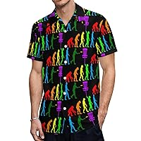 Evolution Disc Golf Men's Shirts Short Sleeve Hawaiian Shirt Beach Casual Work Shirt Tops