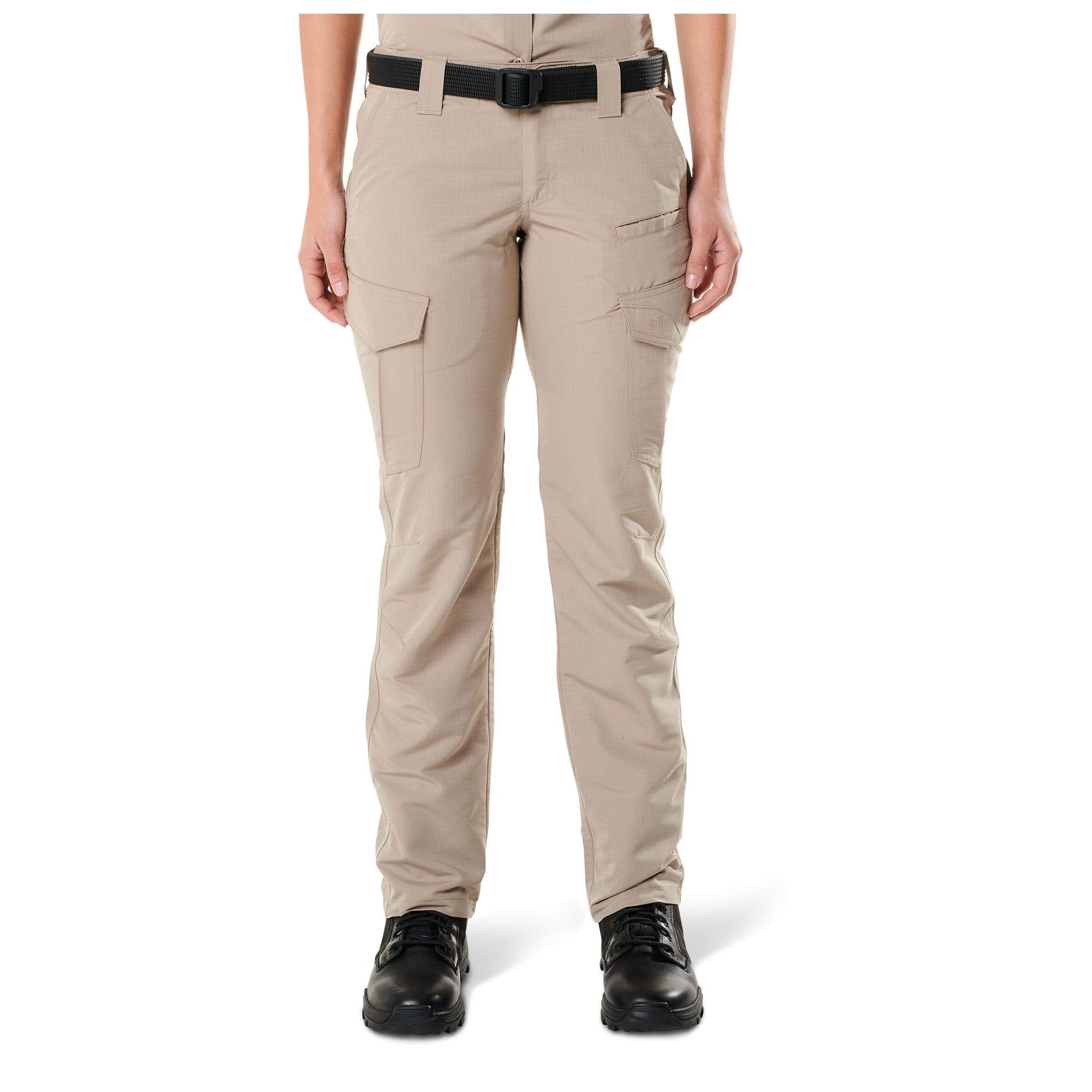5.11 Women's Fast-TAC Cargo Tactical Pants, Style 64419, Khaki, 12 Long