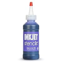 Refill Stencil Ink Compatible for Stencils Printer Ink (Violet, 4-Oz Bottle)