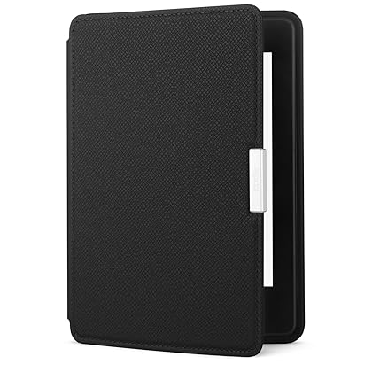 Amazon Kindle Paperwhite Leather Case, Onyx Black - fits all Paperwhite generations prior to 2018 (Will not fit All-new Paperwhite 10th generation)