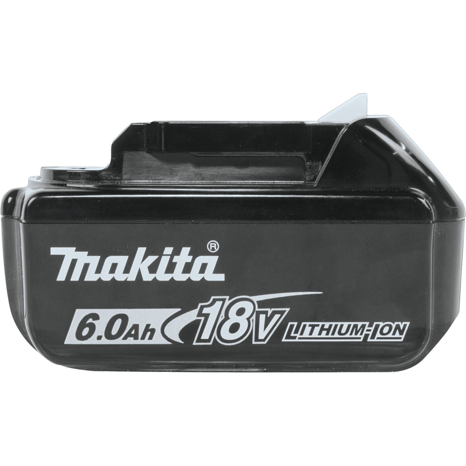 Makita BL1860B-2 18V LXT Lithium-Ion 6.0Ah Battery, 2/pk, Black