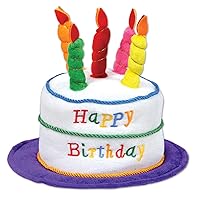 Beistle Plush Birthday Cake Hat