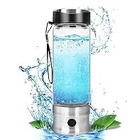 Hydrogen Water Bottle Generator, Portable Rechargeable Hydrogen Water Ionizer Machine for Home Office Travel