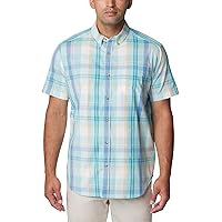 Columbia Men's Rapid Rivers II Short Sleeve Shirt, Spray Multi Plaid, X-Large