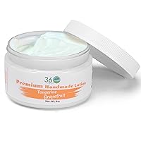 Tangerine Grapefruit Body Lotion - Hydrates with Coconut & Olive Oil, Plant-Based, Non-Greasy, Sensitive Skin, All Day Use