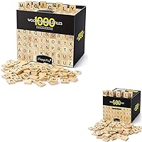 Magicfly Scrabble Tiles Wooden Letter Tiles for Crafts, Spelling,Scrabble Crossword Game