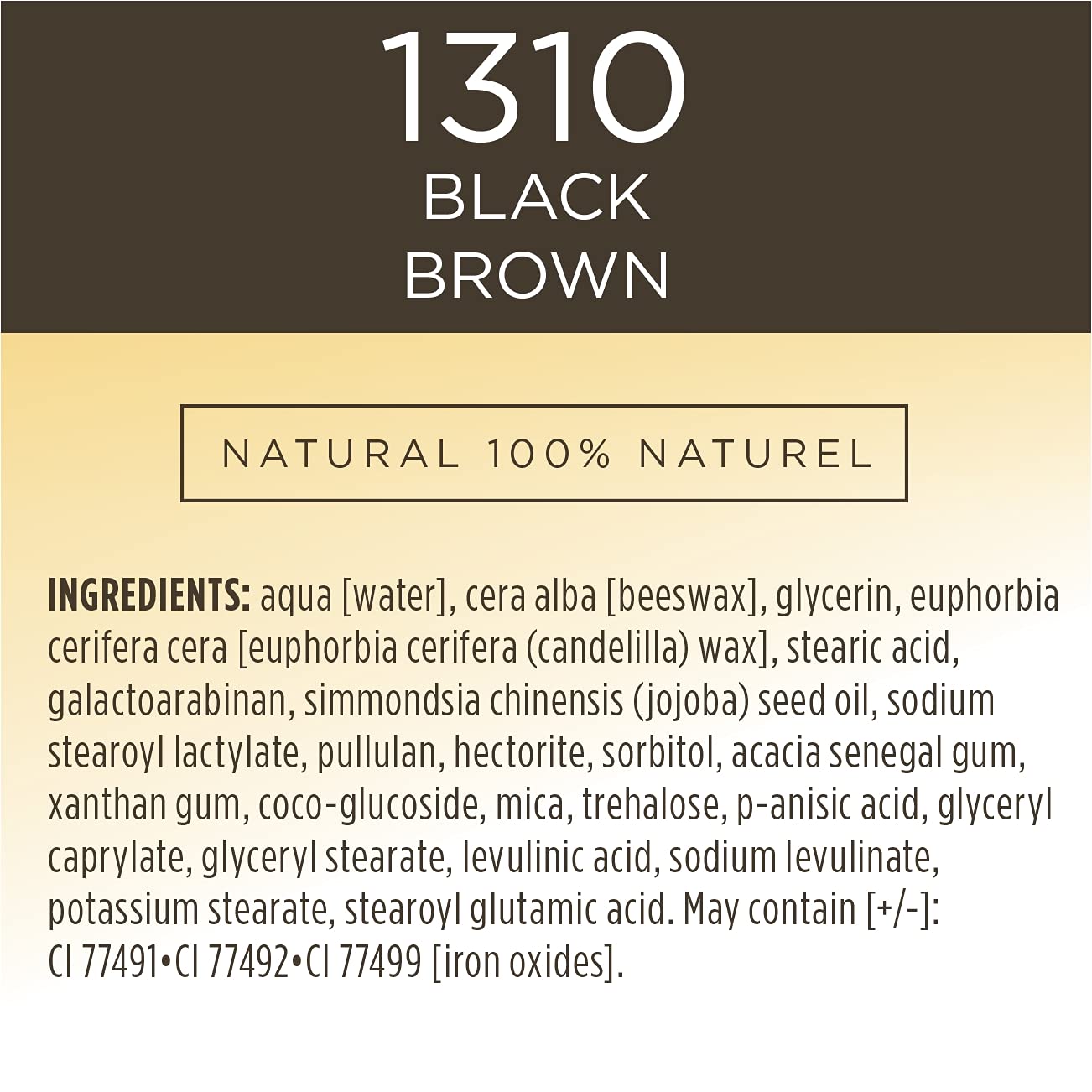 Burt's Bees 100% Natural Origin Nourishing Mascara, Black Brown - 0.4 Ounce