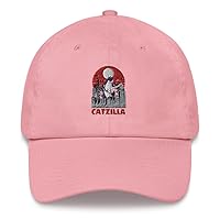Catzilla Japanese Sunset Kitty Monster Funny Movie Dad Cap