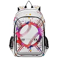 Baseball Bats and Ball School Backpack College Bookbag for Teen Students, Lightweight Kids School Book Bags (Color-03)