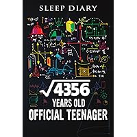 Sleep Diary :Square Root Of 4356 66 Years Old Official Birthday: Sleep Log And Insomnia Activity Tracker Book Journal Diary Logbook to Monitor Track ... & Flexible For Adults Men & Women,Birthda